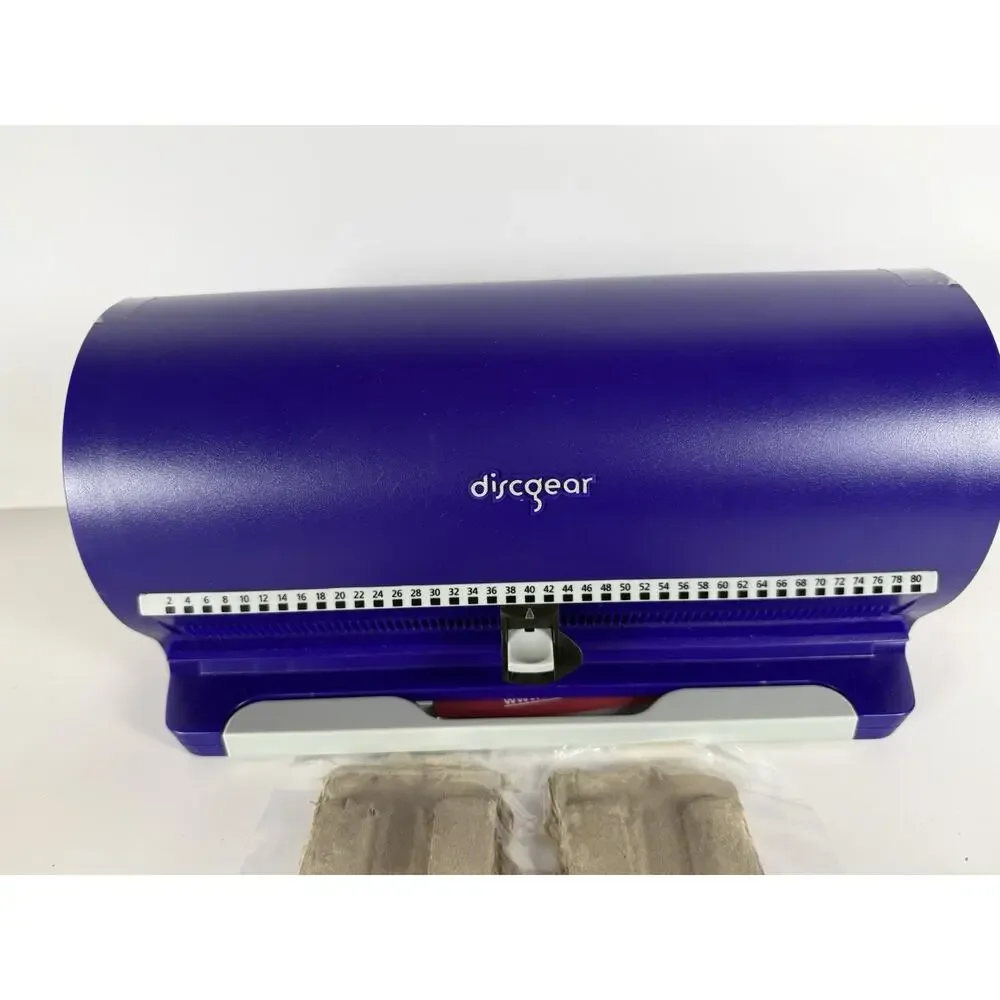 VTG Discgear Selector CD/DVD Organizer & Storage Case Purple NEW Holds 80 Discs